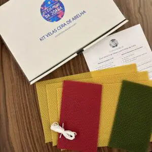 kit velas cera de abelha